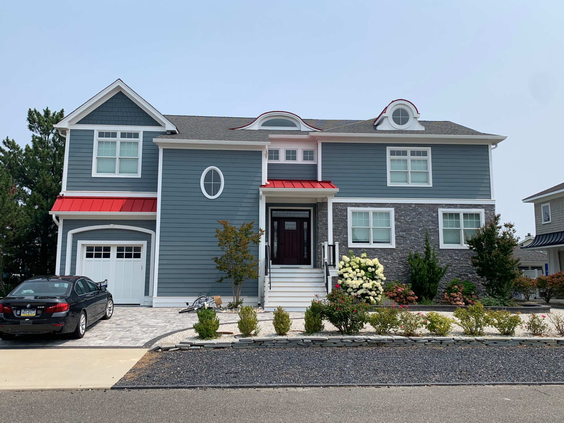Long Beach Island Residence — front elevation from the street