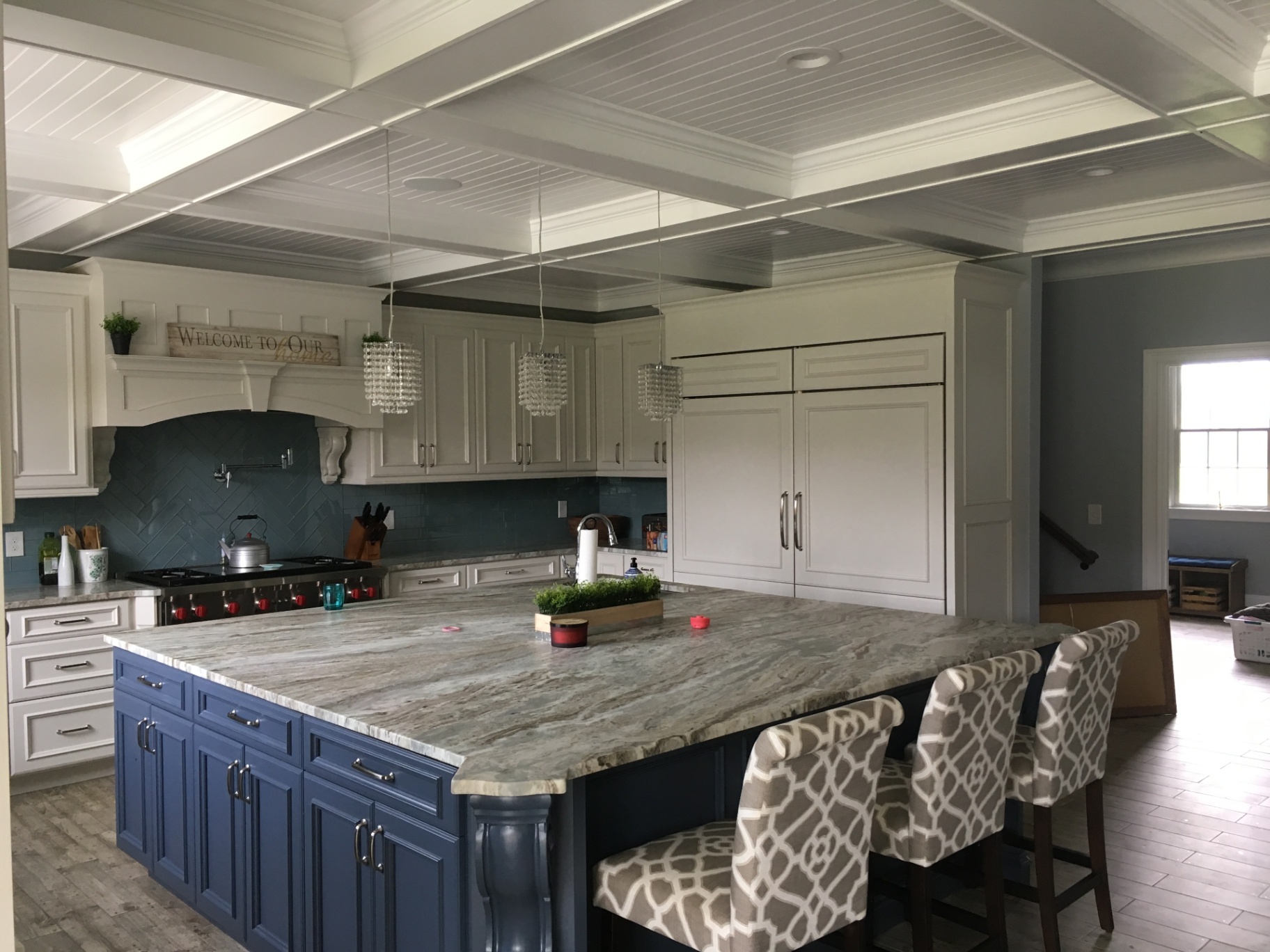 South Harrison Residence — open kitchen and living area