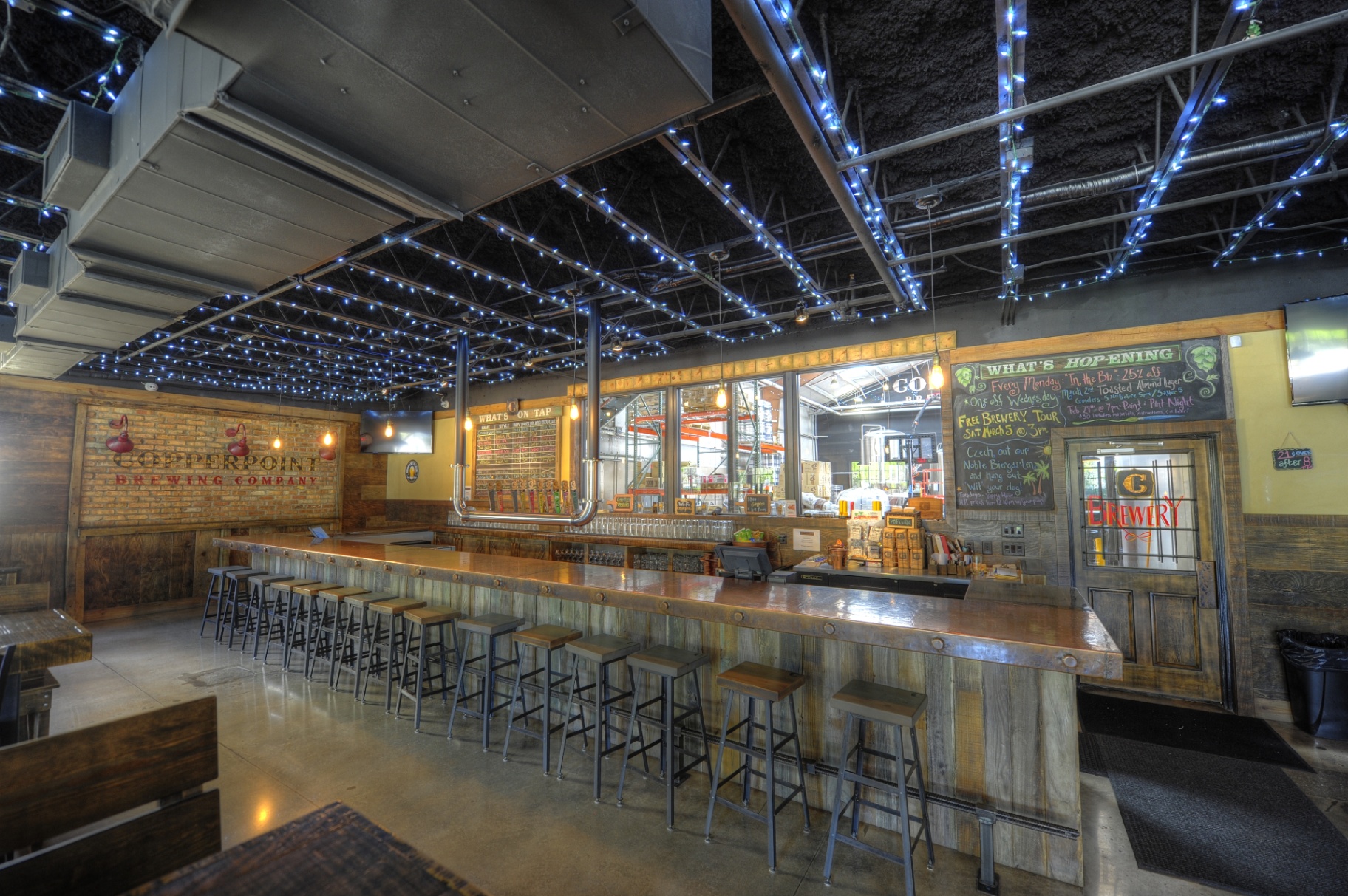 Copperpoint Brewing Company, Boynton Beach FL — copper bar and taproom