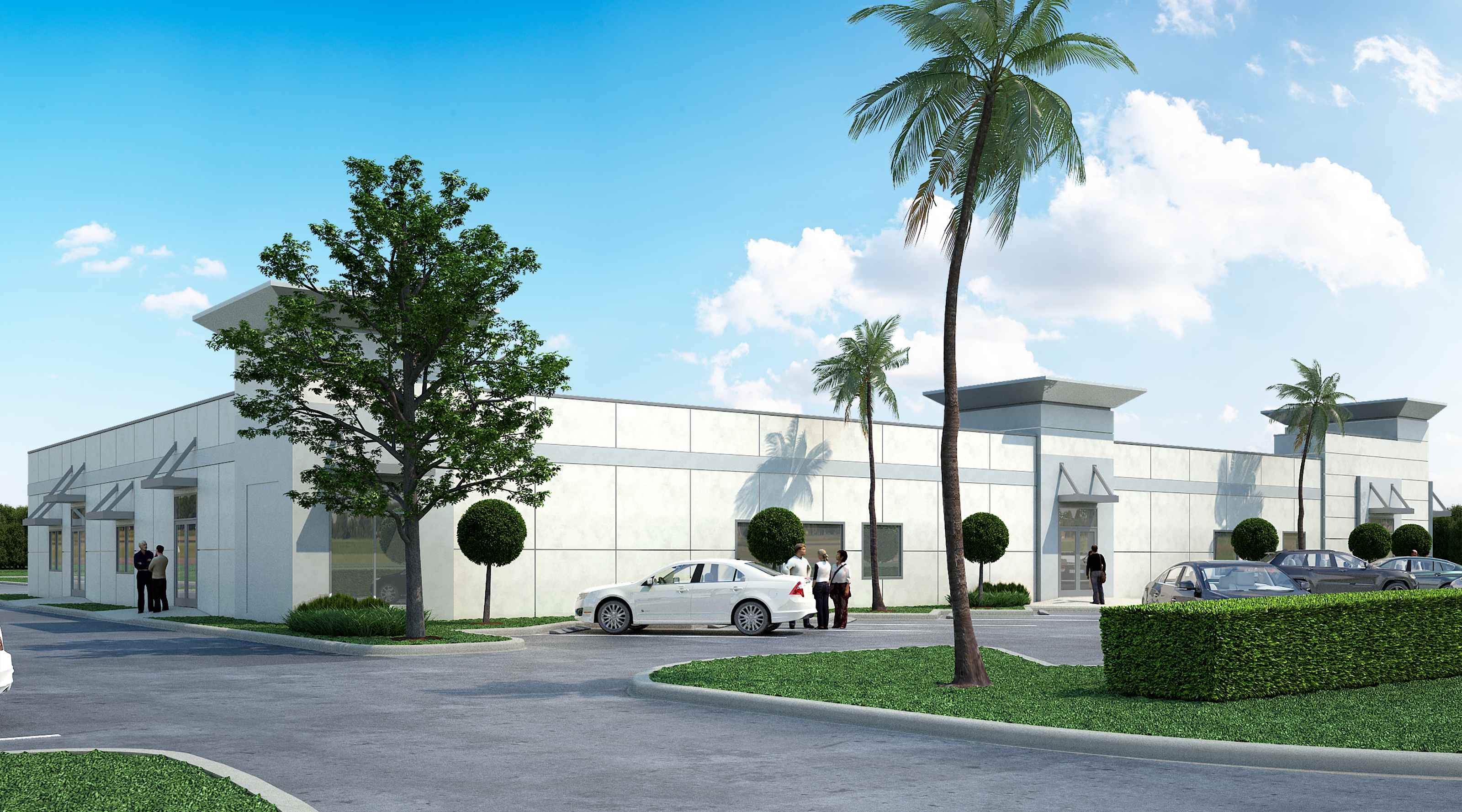 4 Kids Resource Center, Fort Lauderdale FL — side elevation and entry