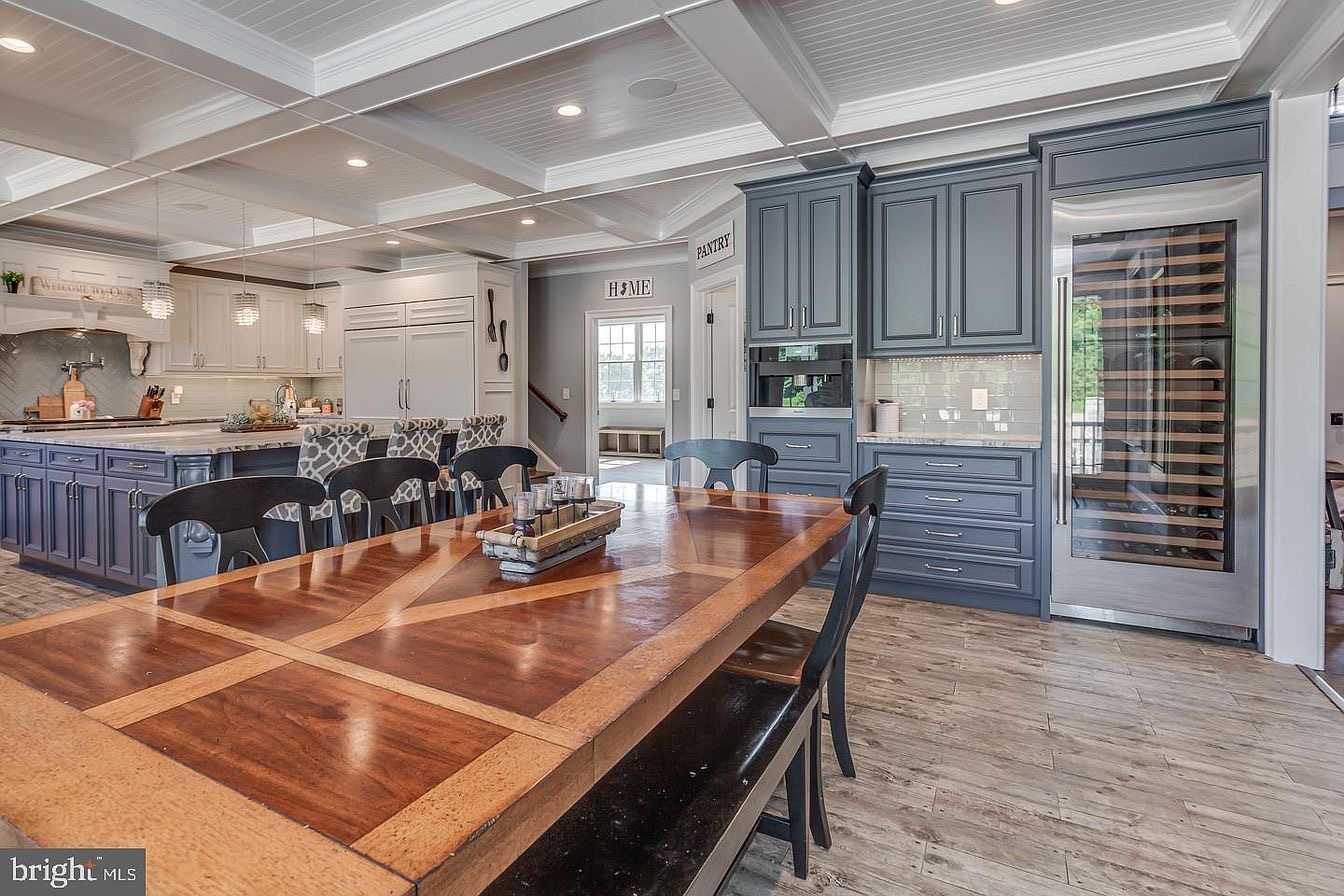South Harrison Residence — kitchen pantry wall and wine storage