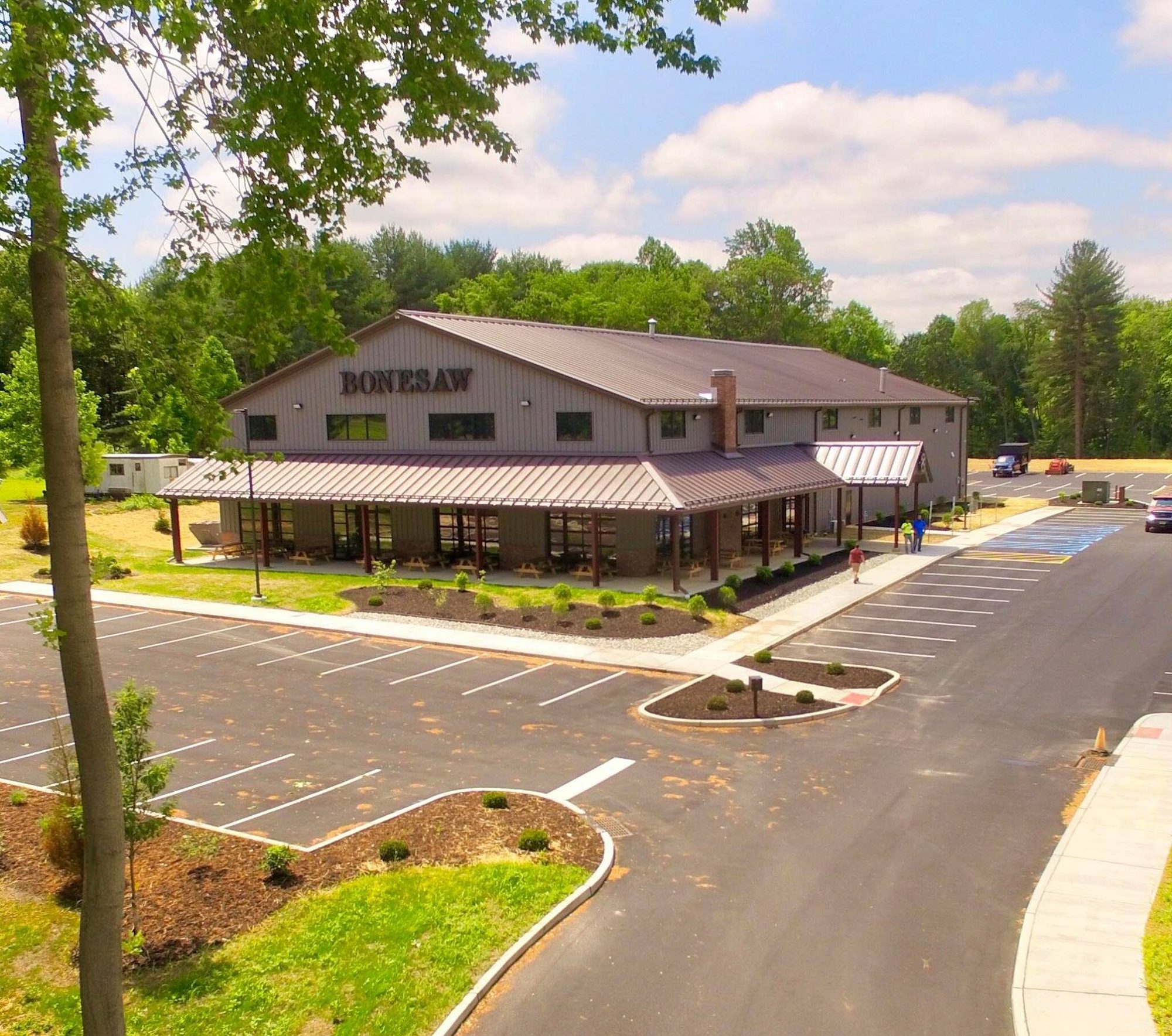 Bonesaw Brewing Company, Glassboro NJ — completed exterior and porch