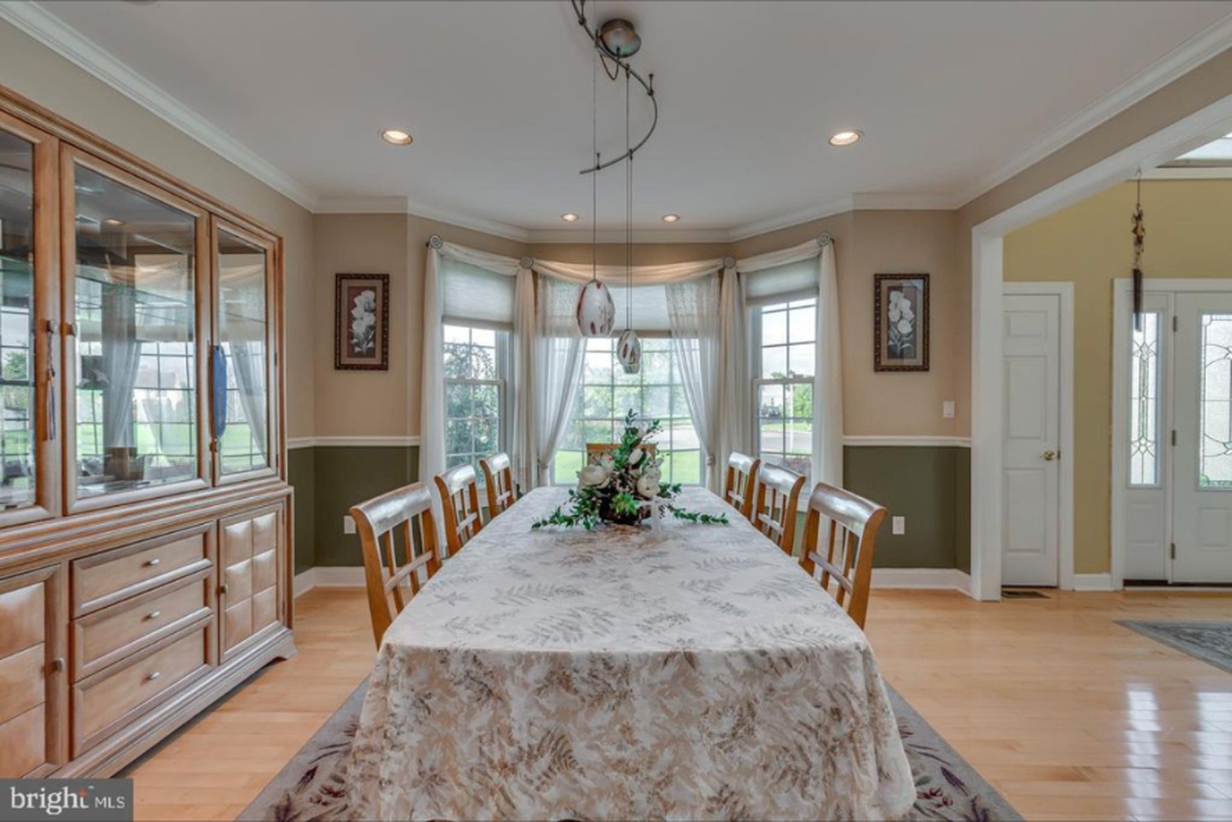 South Harrison Residence II — formal dining room with bay window