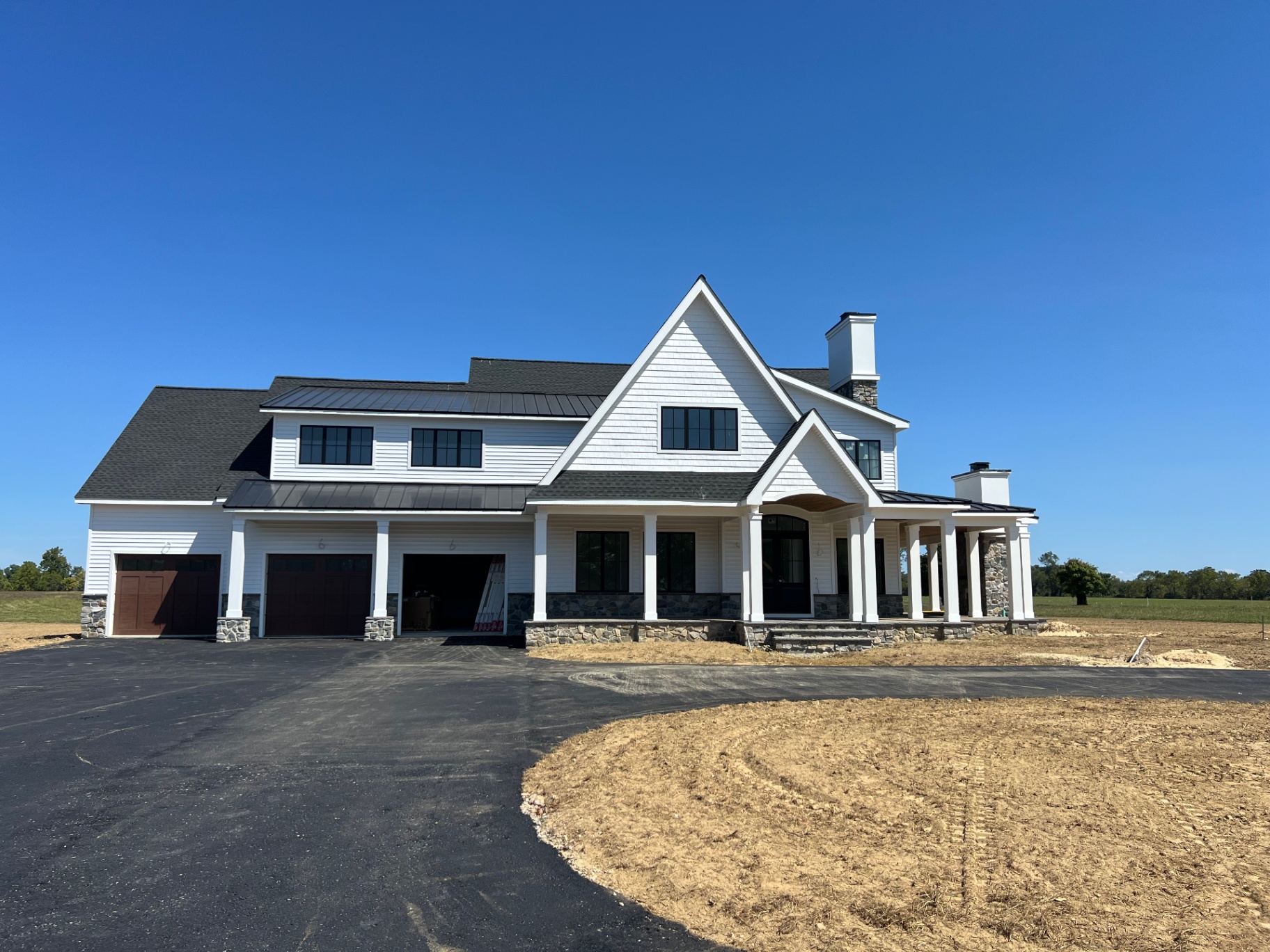 Woodstown Residence II — completed front elevation