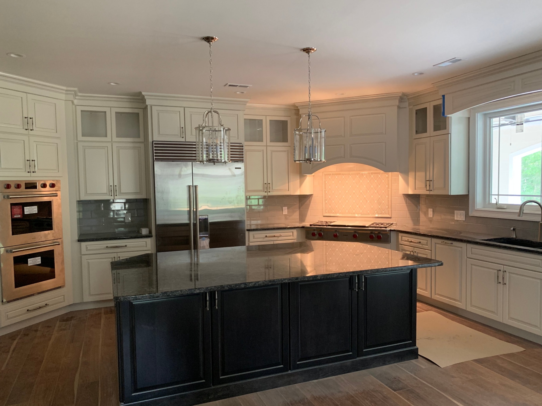 Mullica Hill Residence — kitchen with island