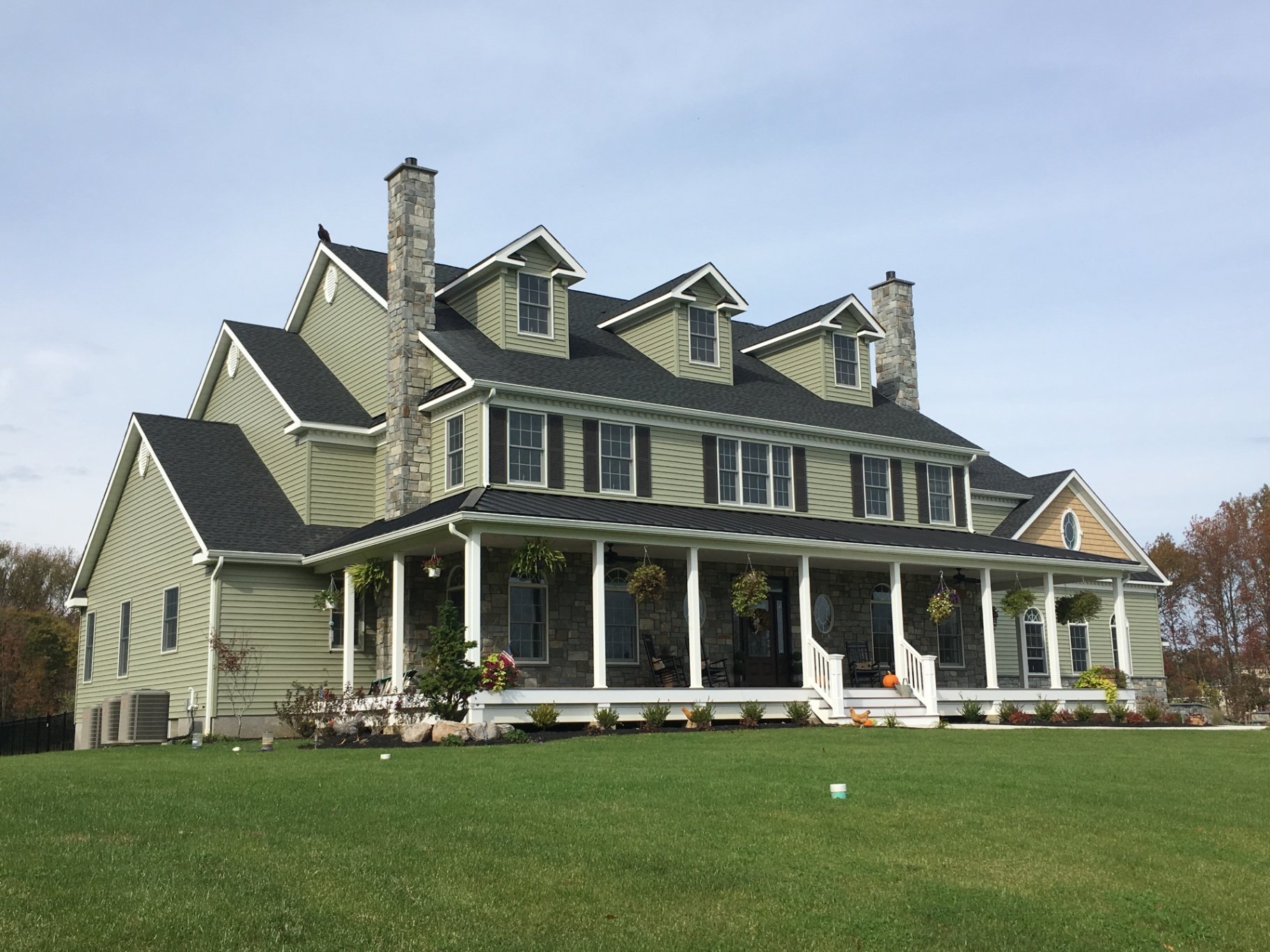 South Harrison Residence — side elevation and porch
