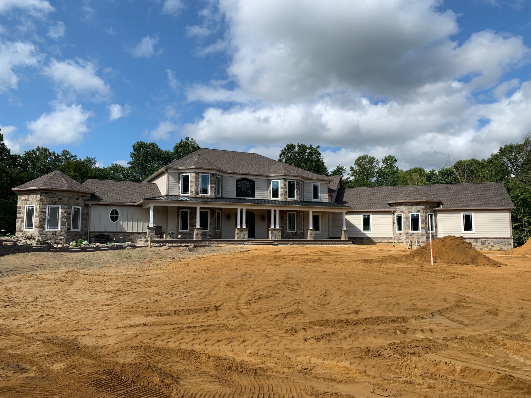 Mullica Hill Residence — front elevation in daylight