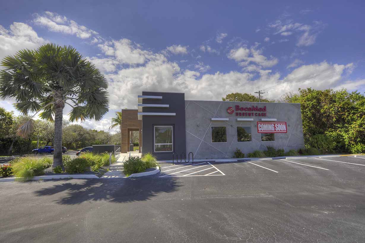 Urgent Care, Boca Raton FL — signage elevation