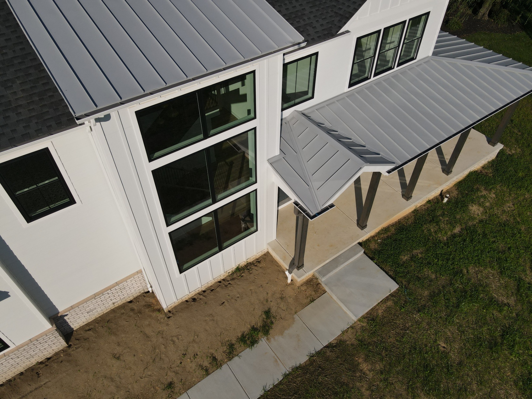 Swedesboro Residence — standing-seam roof and window detail